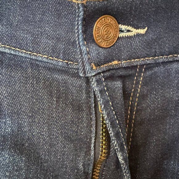 New MOTHER Mid Rise Dazzler Ankle Jeans Straight Leg Denim Off Limits Blue 25 - Picture 10 of 14